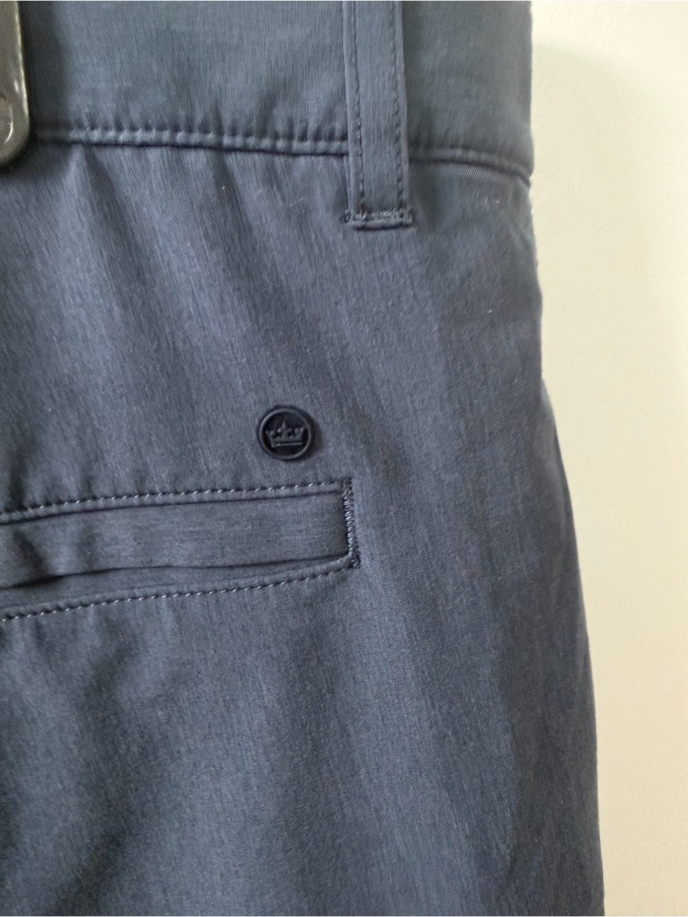 EUC Peter Millar Men's Classic Flat‎ Front Golf Shorts in Slate Blue, Size 40 - Picture 3 of 8